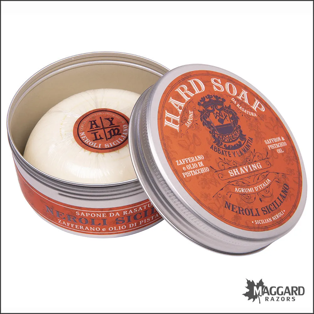 Abbate Y La Mantia Agrumi di Sicilia - Neroli Siciliano Hard Shaving Soap, 150g