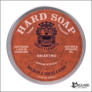 Abbate Y La Mantia Agrumi di Sicilia - Neroli Siciliano Hard Shaving Soap, 150g