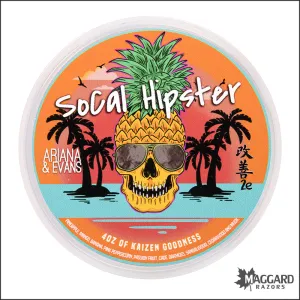 Ariana and Evans SoCal Hipster Artisan Shaving Soap, 4oz - Kaizen 2e Base