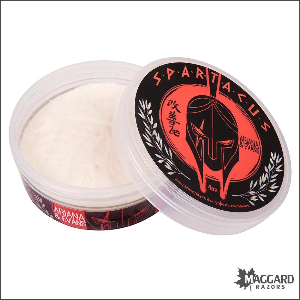 Ariana and Evans Spartacus Artisan Shaving Soap, 4oz - Kaizen 2e Base