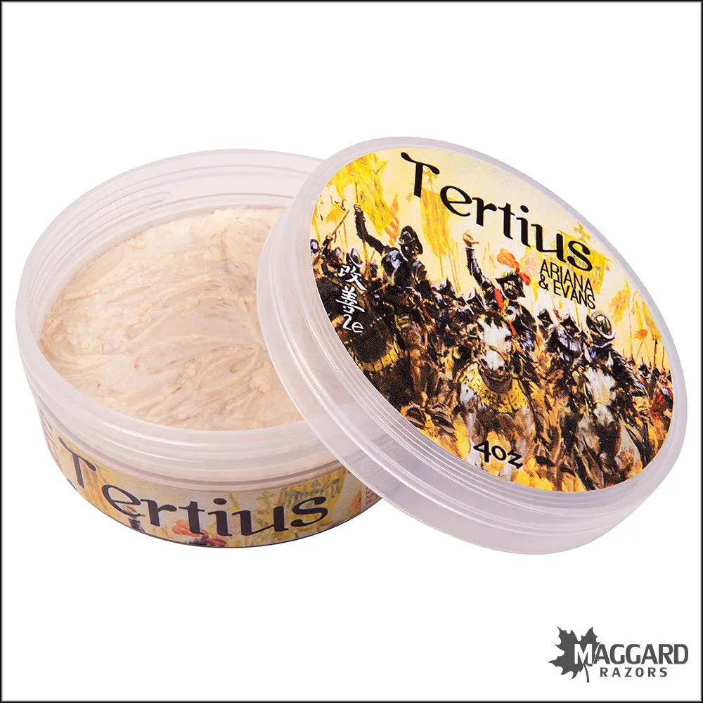 Ariana and Evans Tertius Artisan Shaving Soap, 4oz - Kaizen 2e Base