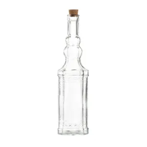 Square Vintage Embossed Bottle 1000ml (1L)