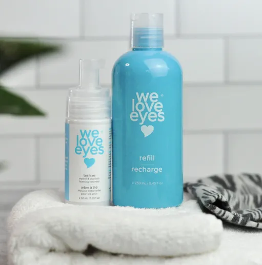 WE LOVE EYES 250ml Tea Tree Eyelid Foaming Cleanser Refill